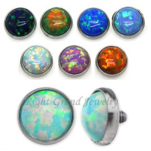 Opal Dermal Anchor Top 3mm Custom Skin Diver Jewelry